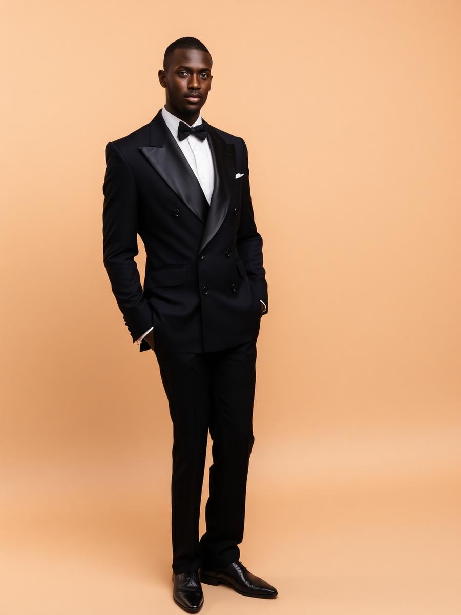 Black Double-Breasted Tuxedo